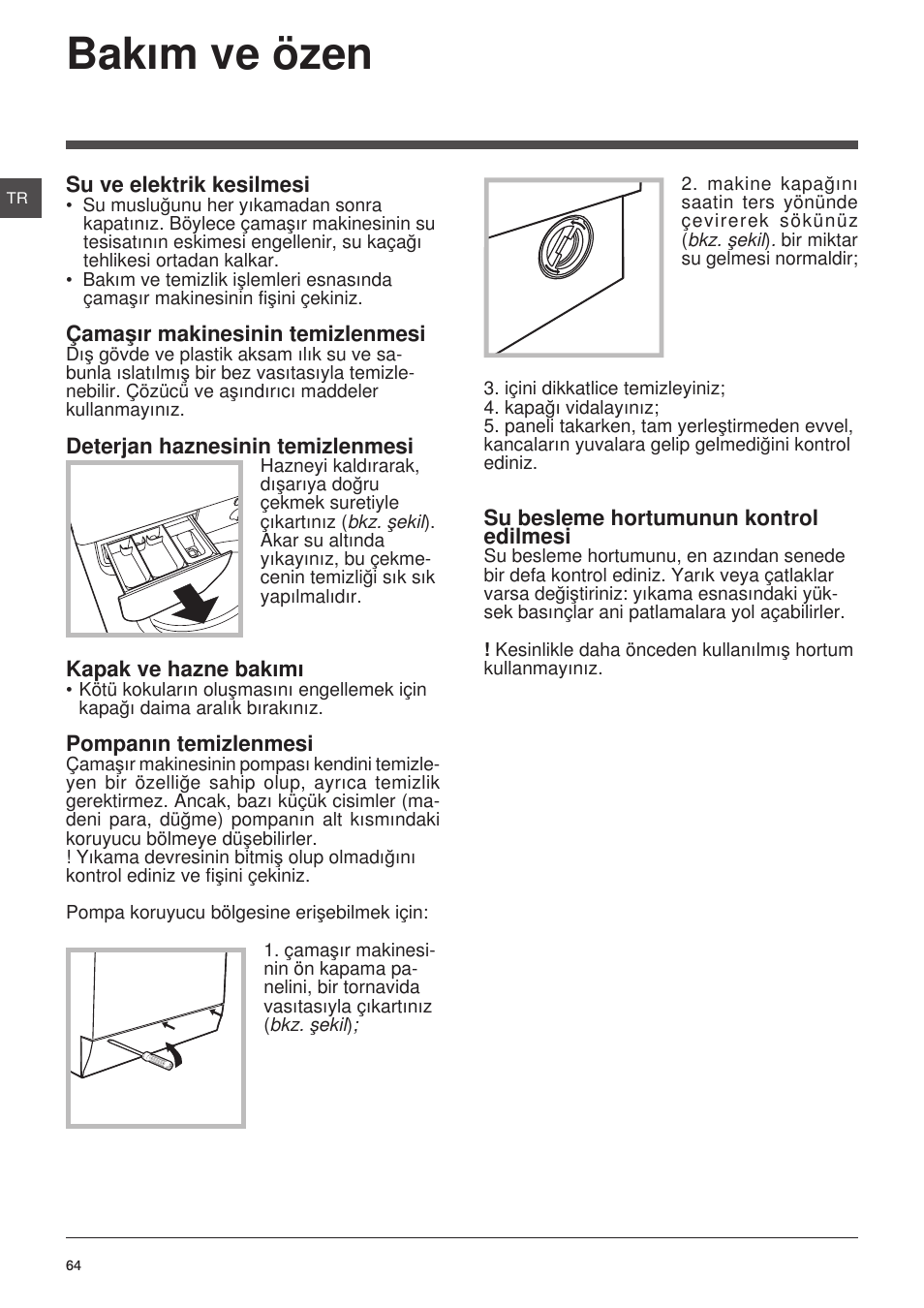 Bakým ve özen | Indesit IWC-71251-C-ECO-EU User Manual | Page 64 / 72
