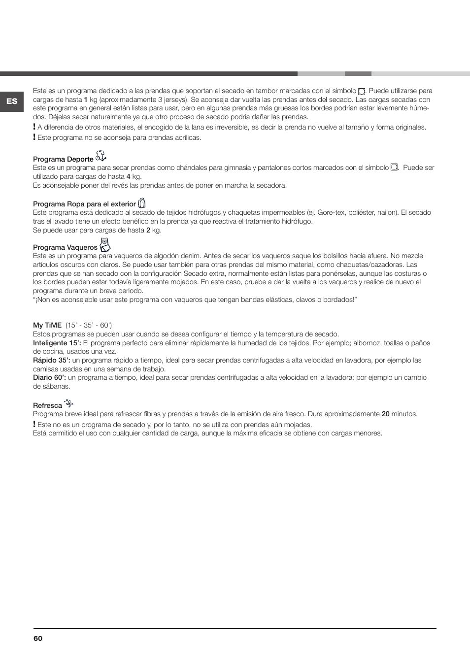 Indesit IDCL-75-B-H-(EU) User Manual | Page 60 / 64