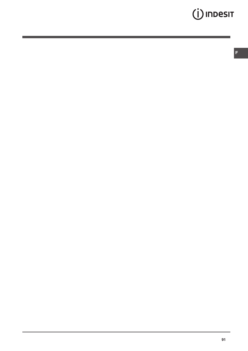 Indesit CAA 55 NX User Manual | Page 91 / 92