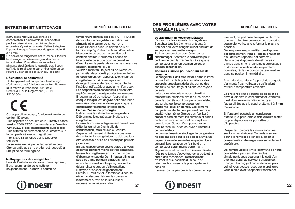 页 13 | Indesit OF-1A-100 User Manual | Page 13 / 44