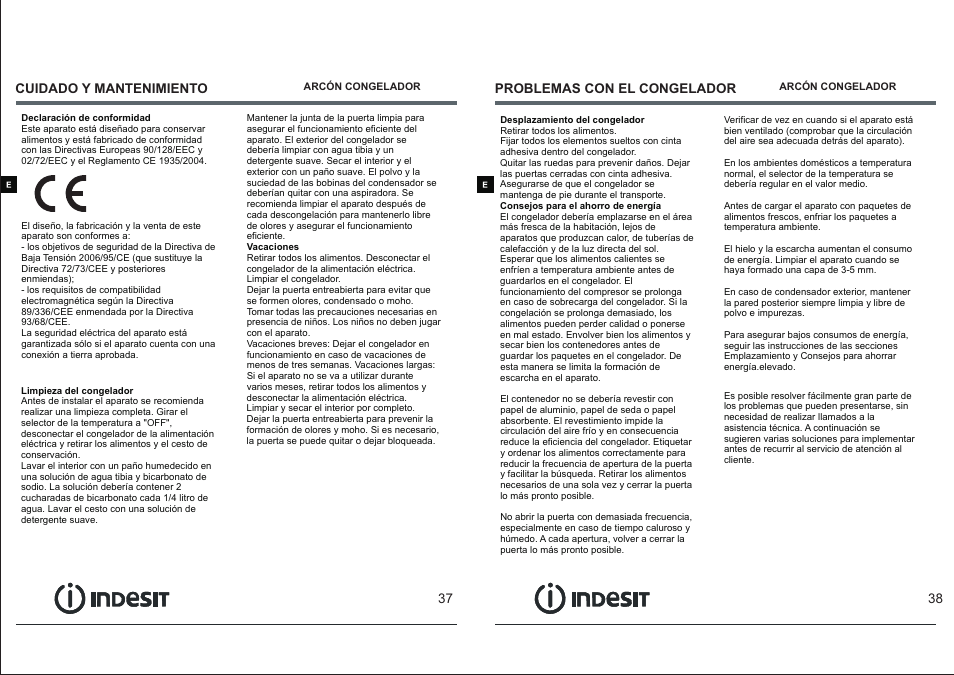 页 21 | Indesit OF-1A-100 User Manual | Page 21 / 44