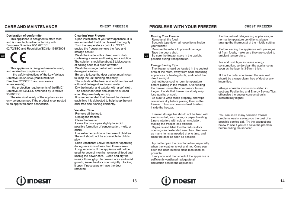 Indesit OF-1A-100 User Manual | Page 9 / 44