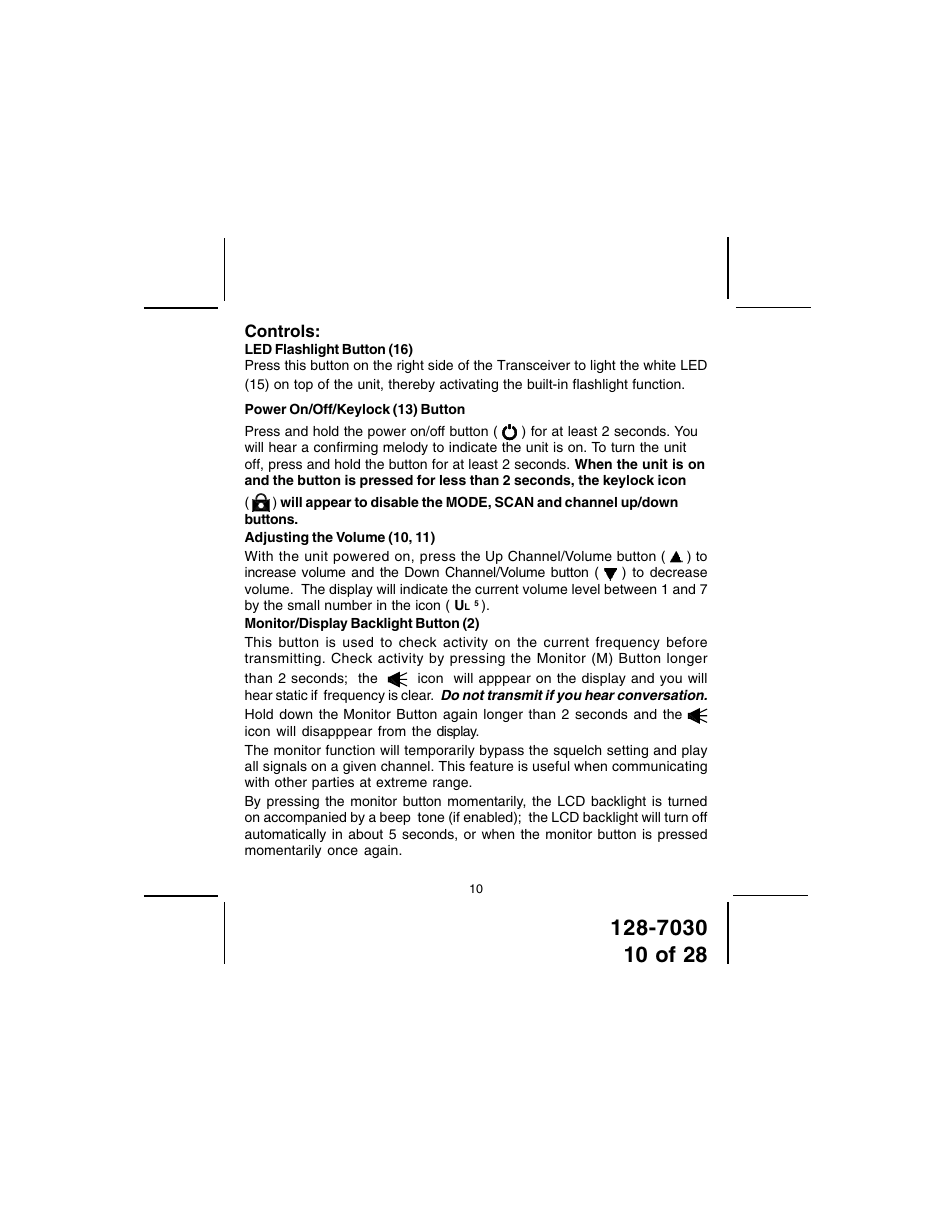 Audiovox GMRS8000-2 User Manual | Page 10 / 28