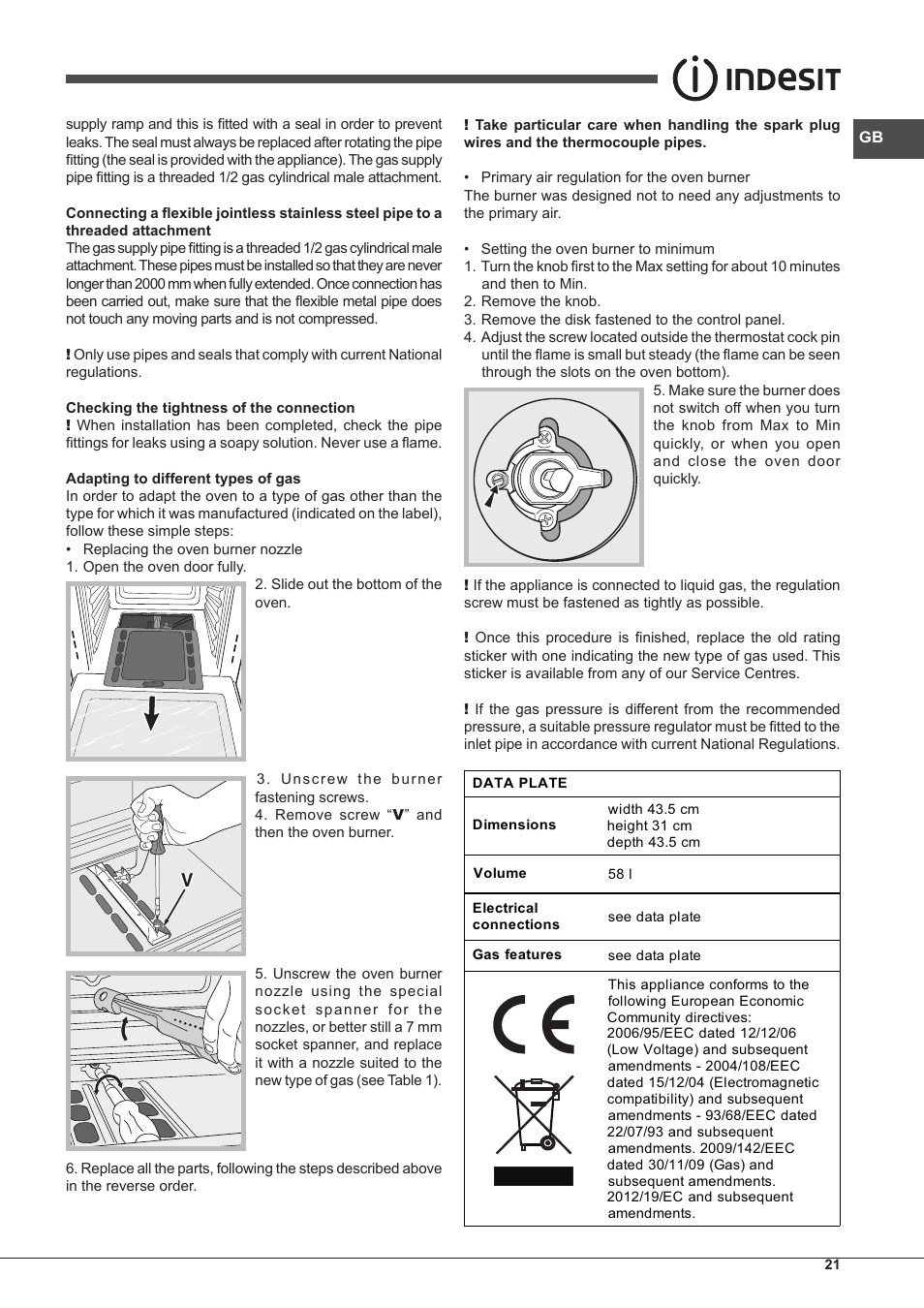 Indesit FGIM-K-IX-S User Manual | Page 21 / 64