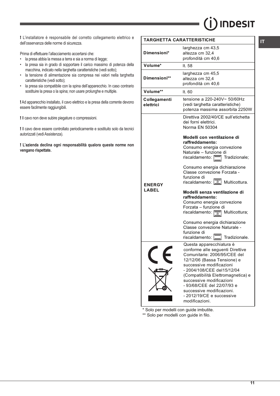 Indesit FIM-51-K.A-(BK)-S User Manual | Page 11 / 48