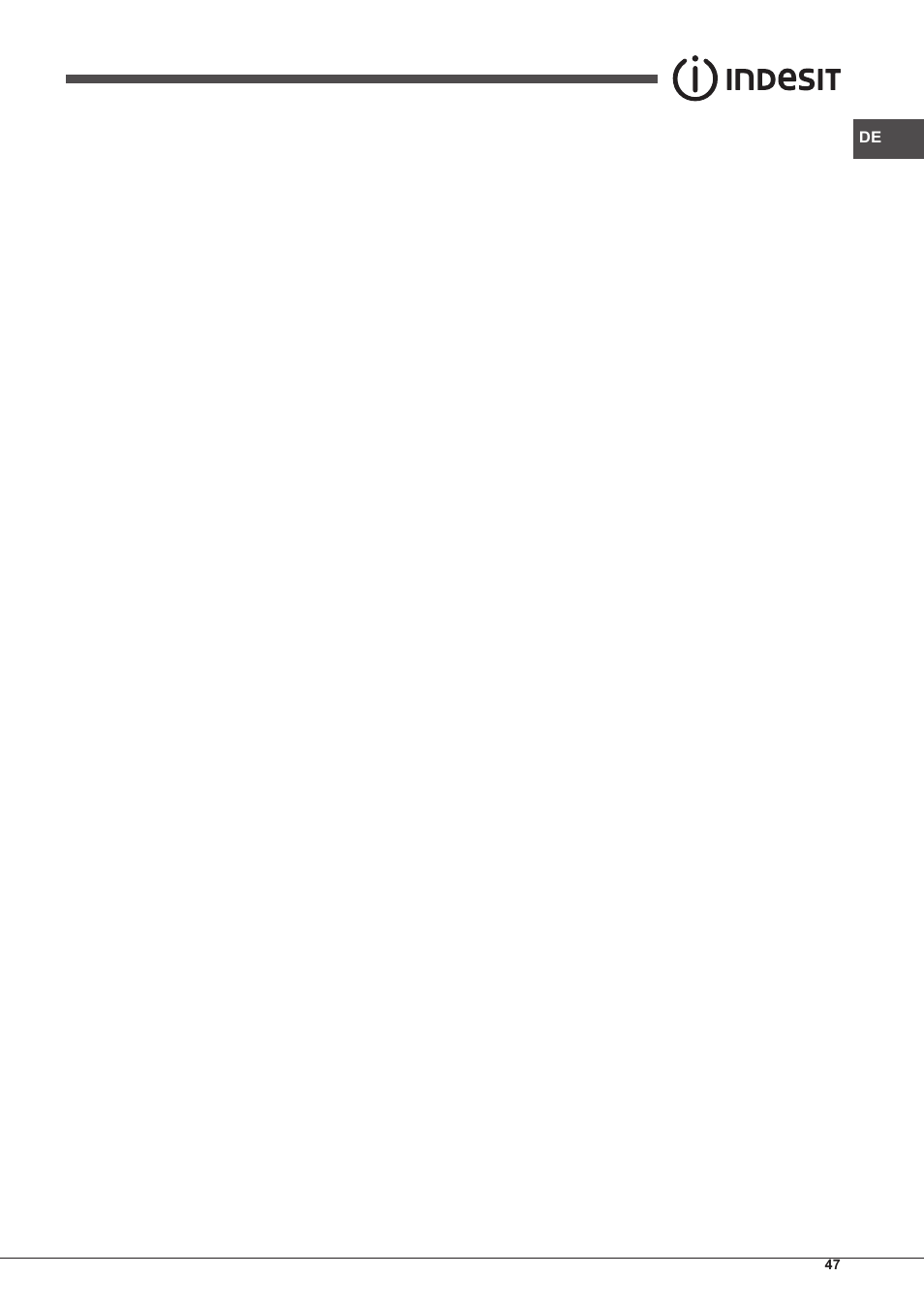 Indesit FIM-51-K.A-(BK)-S User Manual | Page 47 / 48