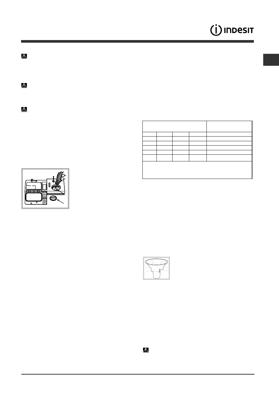 Rinse aid and refined salt, Measuring out the rinse aid, Measuring out the refined salt | Indesit DIS-361-A User Manual | Page 19 / 80