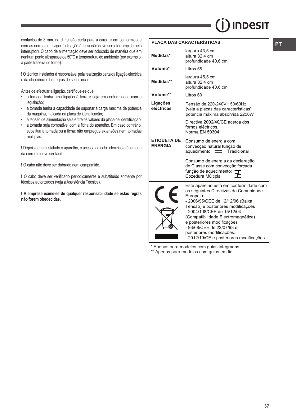 Indesit IFG-51-K.A-(GR)-S User Manual | Page 37 / 56