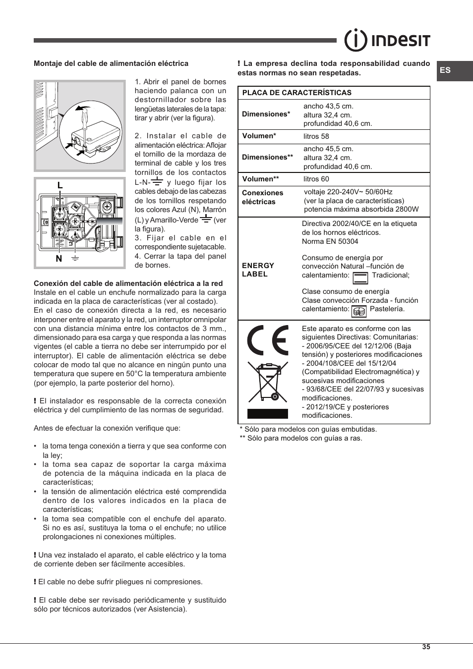 Indesit FIM-61-K.A-IX-S User Manual | Page 35 / 68