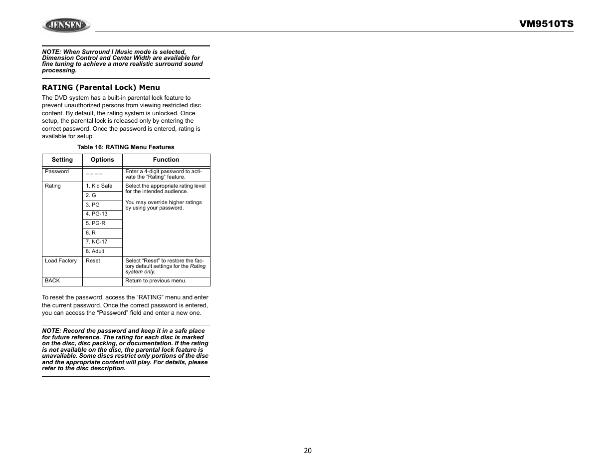 Vm9510ts | Audiovox VM9510TS User Manual | Page 24 / 82