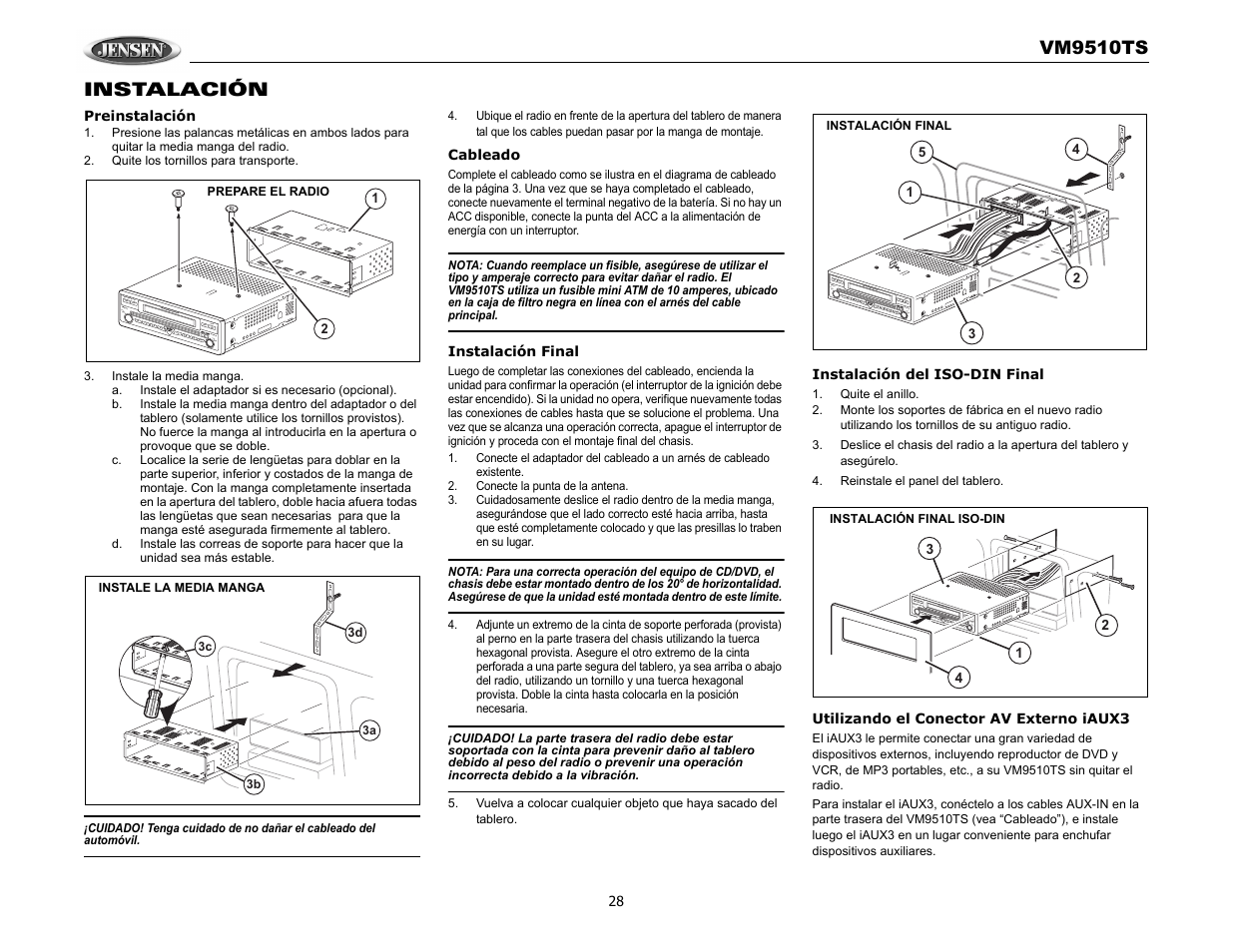 Audiovox VM9510TS User Manual | Page 32 / 82