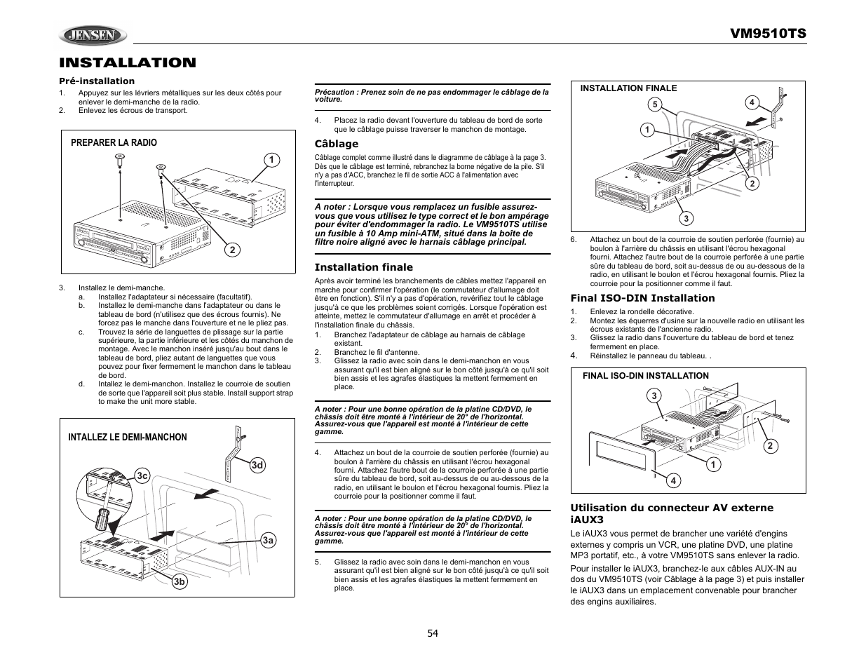 Audiovox VM9510TS User Manual | Page 58 / 82