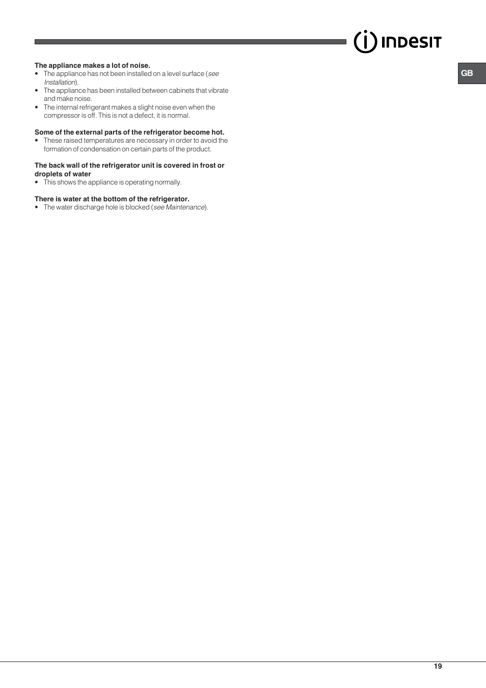 Indesit TAA-12-N User Manual | Page 19 / 72