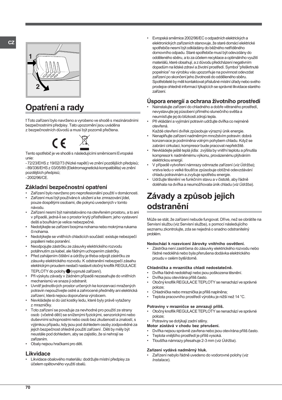 Indesit TAA-12-N User Manual | Page 70 / 72