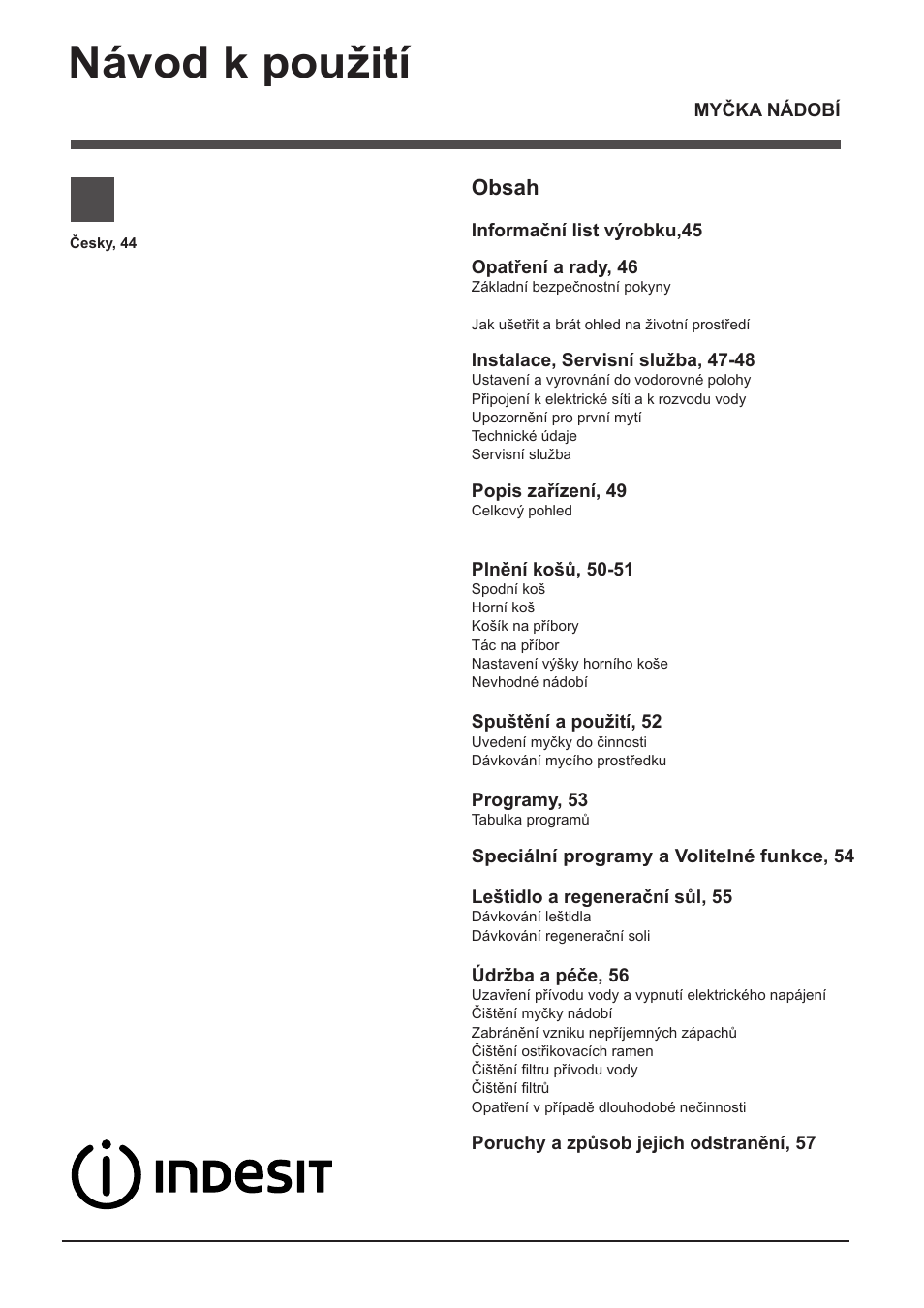 Indesit DFP-27T94-A-EU User Manual | Page 44 / 72