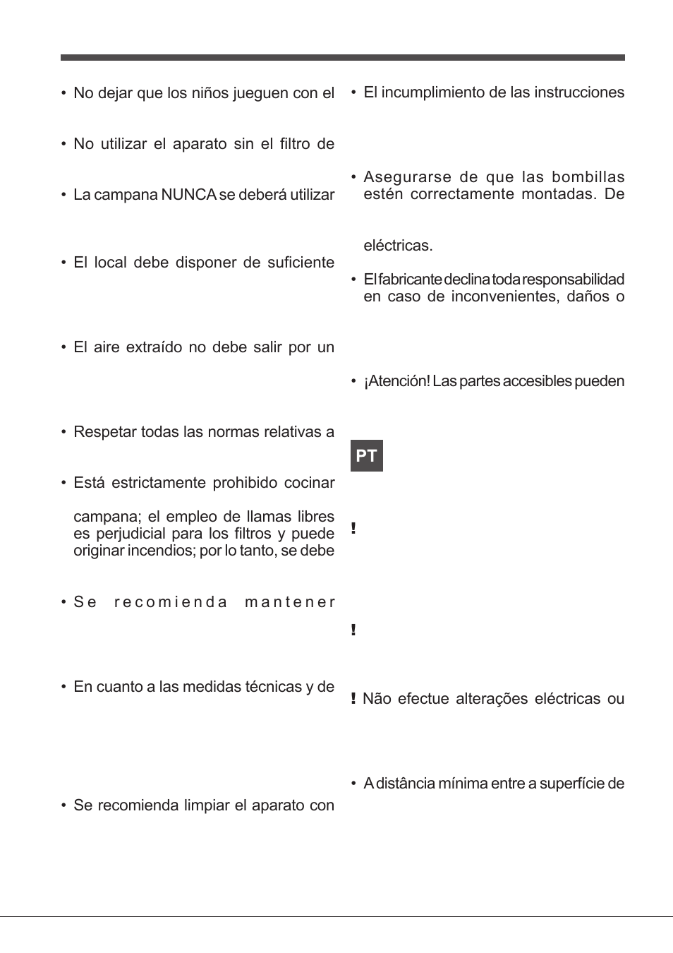Advertências | Indesit IHF-9.5-A-M-IX User Manual | Page 14 / 80