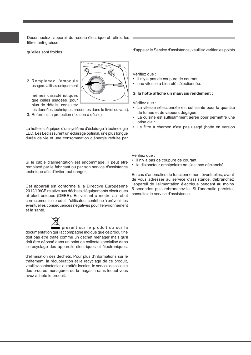 Anomalies et remèdes | Indesit IHF-9.5-A-M-IX User Manual | Page 42 / 80