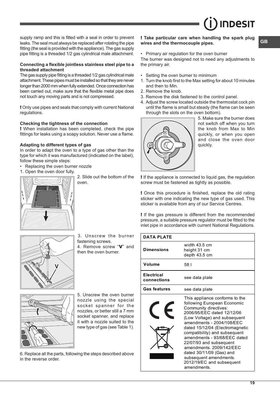 Indesit FGIM-K-(BK)-S User Manual | Page 19 / 48