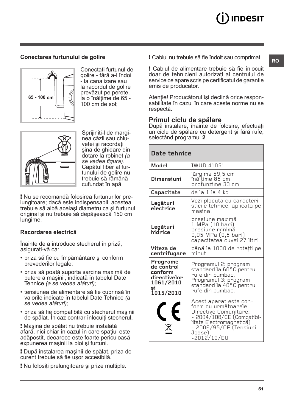 Indesit IWUD-41051-C-ECO-EU User Manual | Page 51 / 72