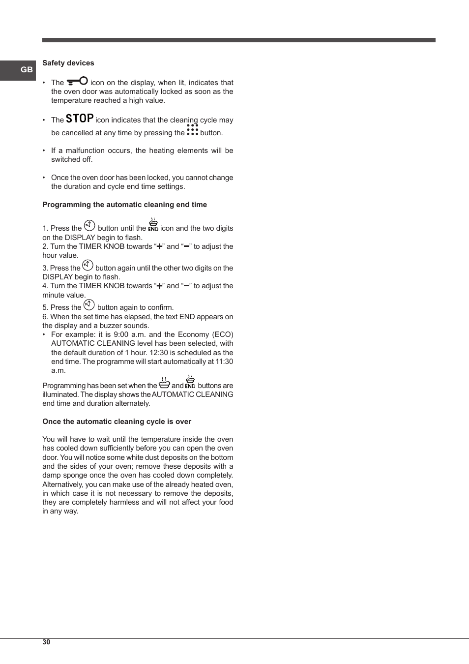 Indesit IF-88-K-GP.A-IX-S User Manual | Page 30 / 72