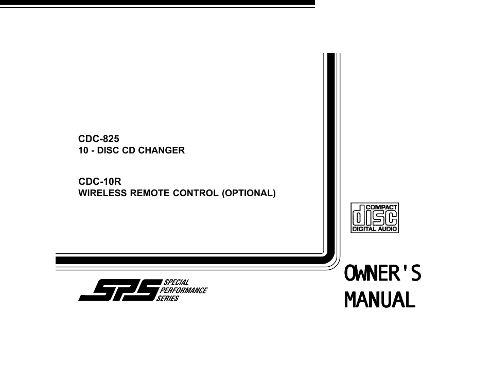 Audiovox CDC-825 User Manual | 12 pages