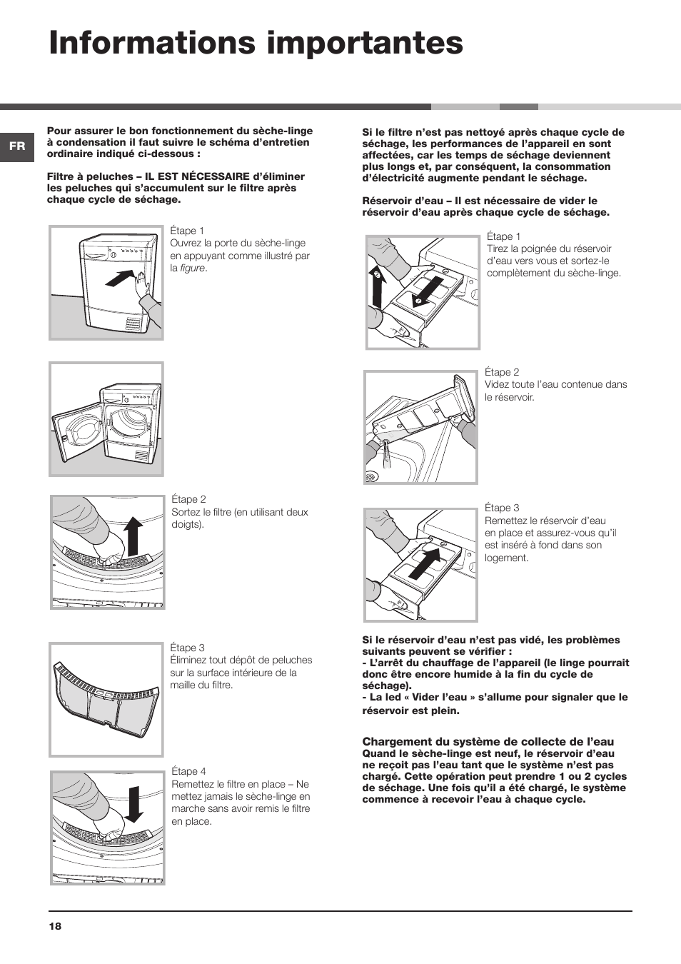 Informations importantes | Indesit IDCA-G35-S-ECO-(EU) User Manual | Page 18 / 64