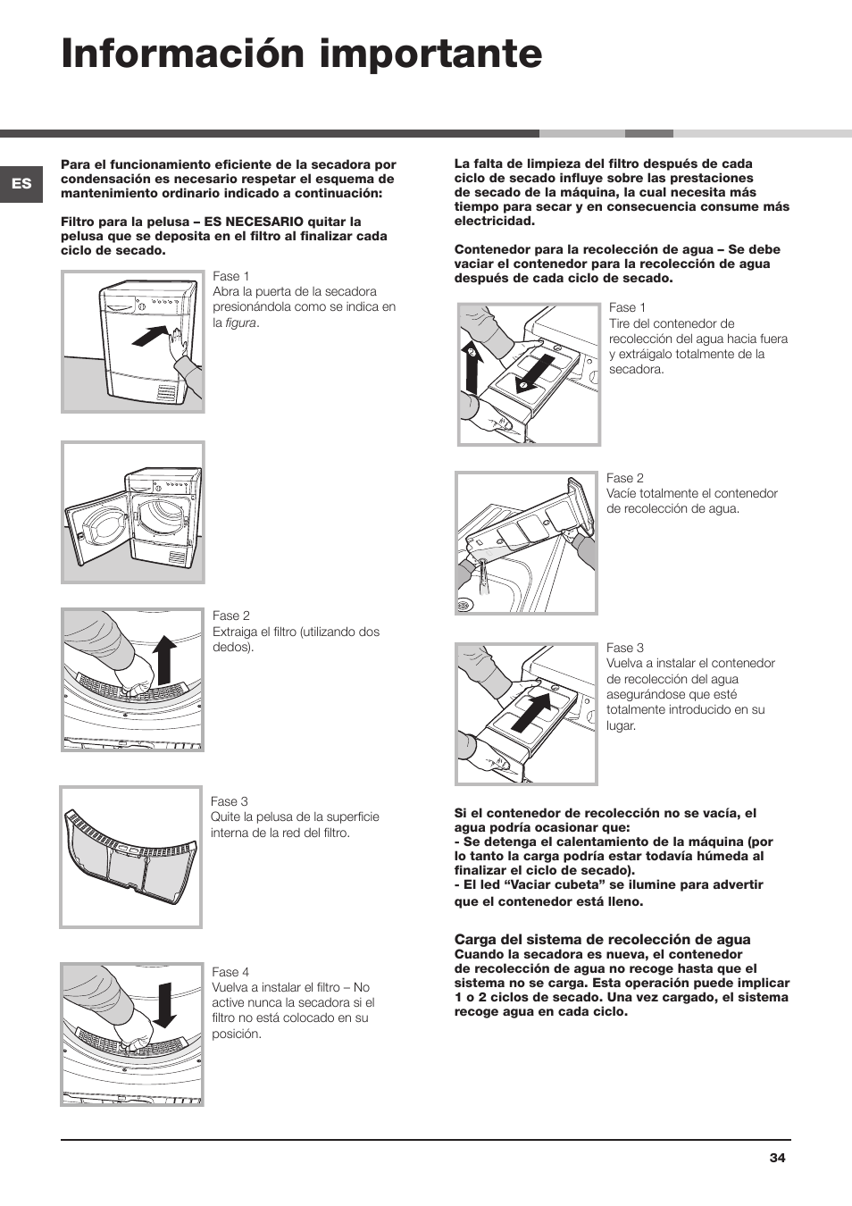 Información importante | Indesit IDCA-G35-S-ECO-(EU) User Manual | Page 34 / 64