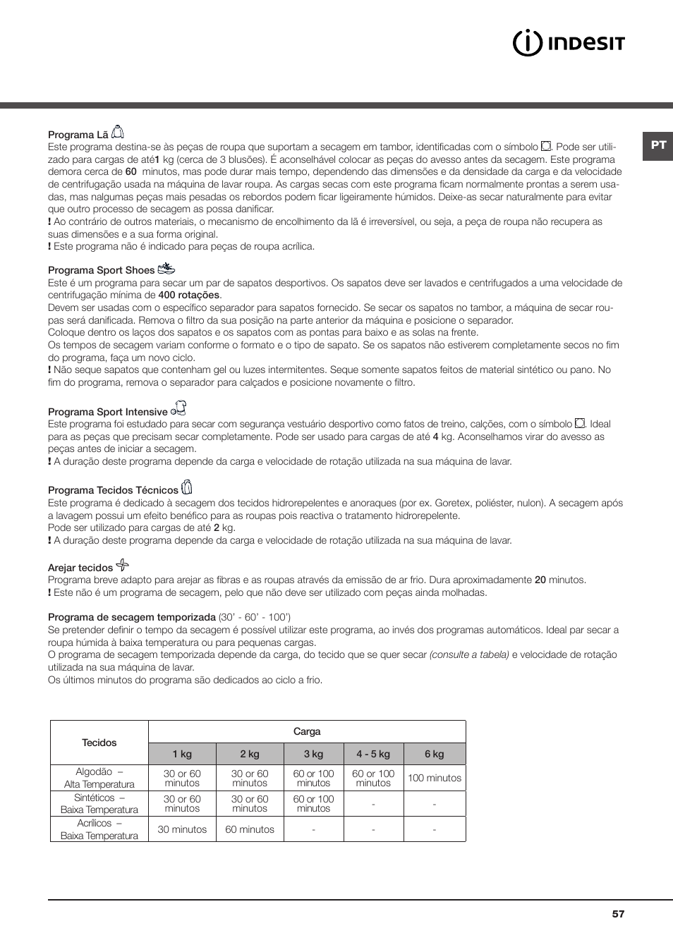 Indesit IDCA-G35-S-ECO-(EU) User Manual | Page 57 / 64