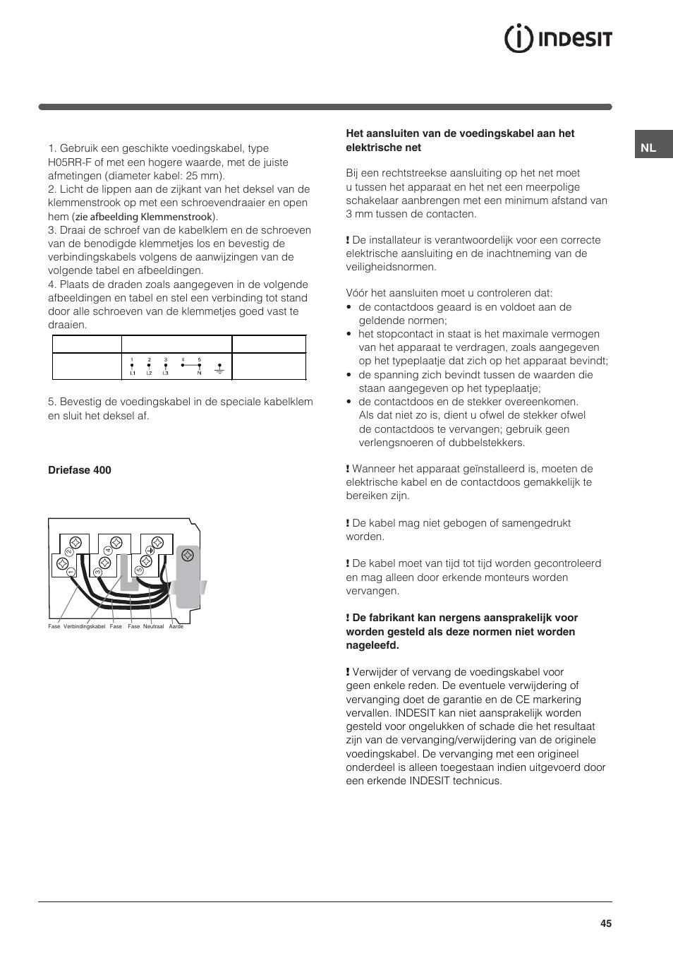 Indesit VRM-641-MD-IX User Manual | Page 45 / 76