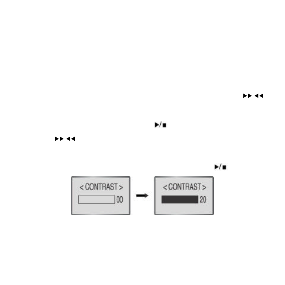 29 setting my own options, Figure 21. sample contrast screen | Audiovox MP2164 User Manual | Page 30 / 40