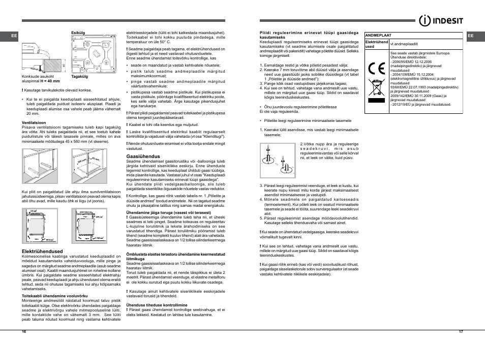 Indesit PIM-640-AS-(IX)-(EE) User Manual | Page 9 / 21