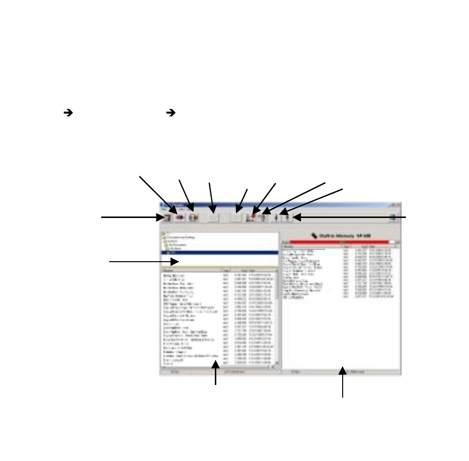 The downloader program using the mp3 manager | Audiovox MP1164 User Manual | Page 11 / 17
