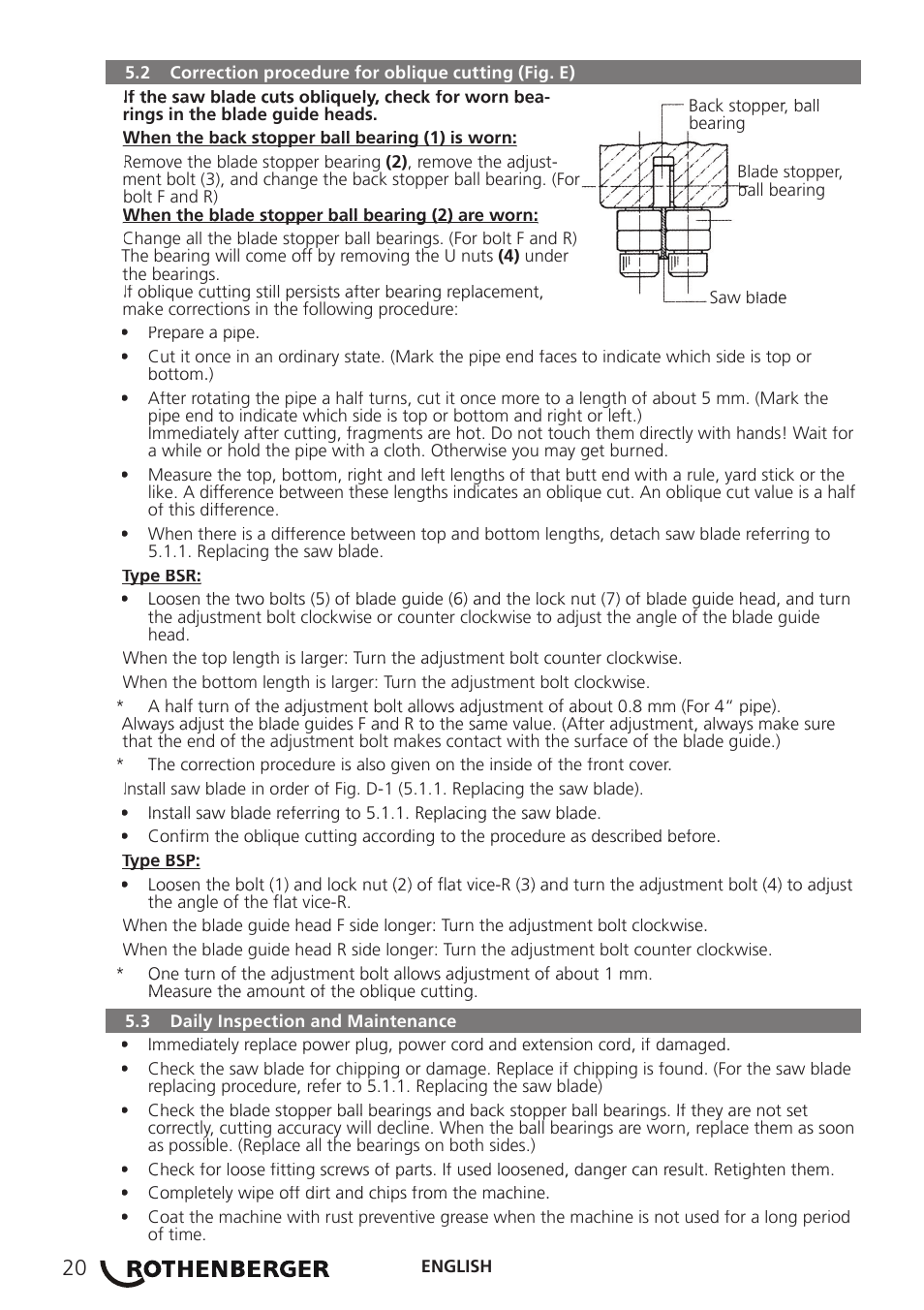 ROTHENBERGER PORTACUT 185 User Manual | Page 24 / 70