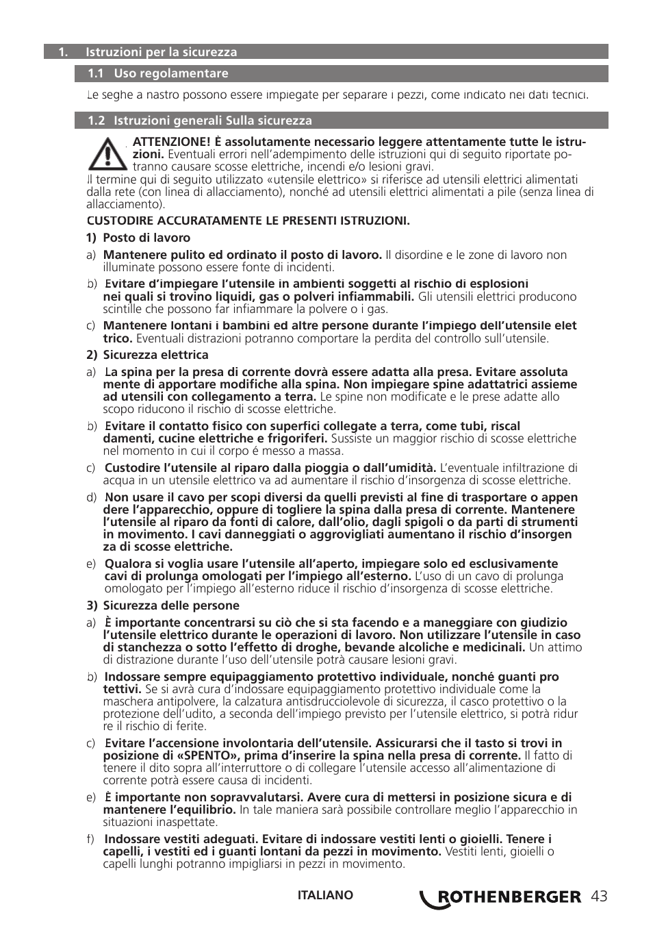 ROTHENBERGER PORTACUT 185 User Manual | Page 47 / 70