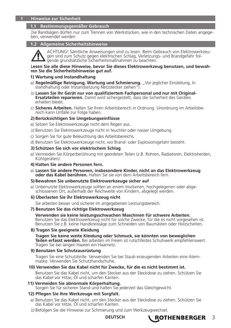 ROTHENBERGER PORTACUT 185 User Manual | Page 7 / 70