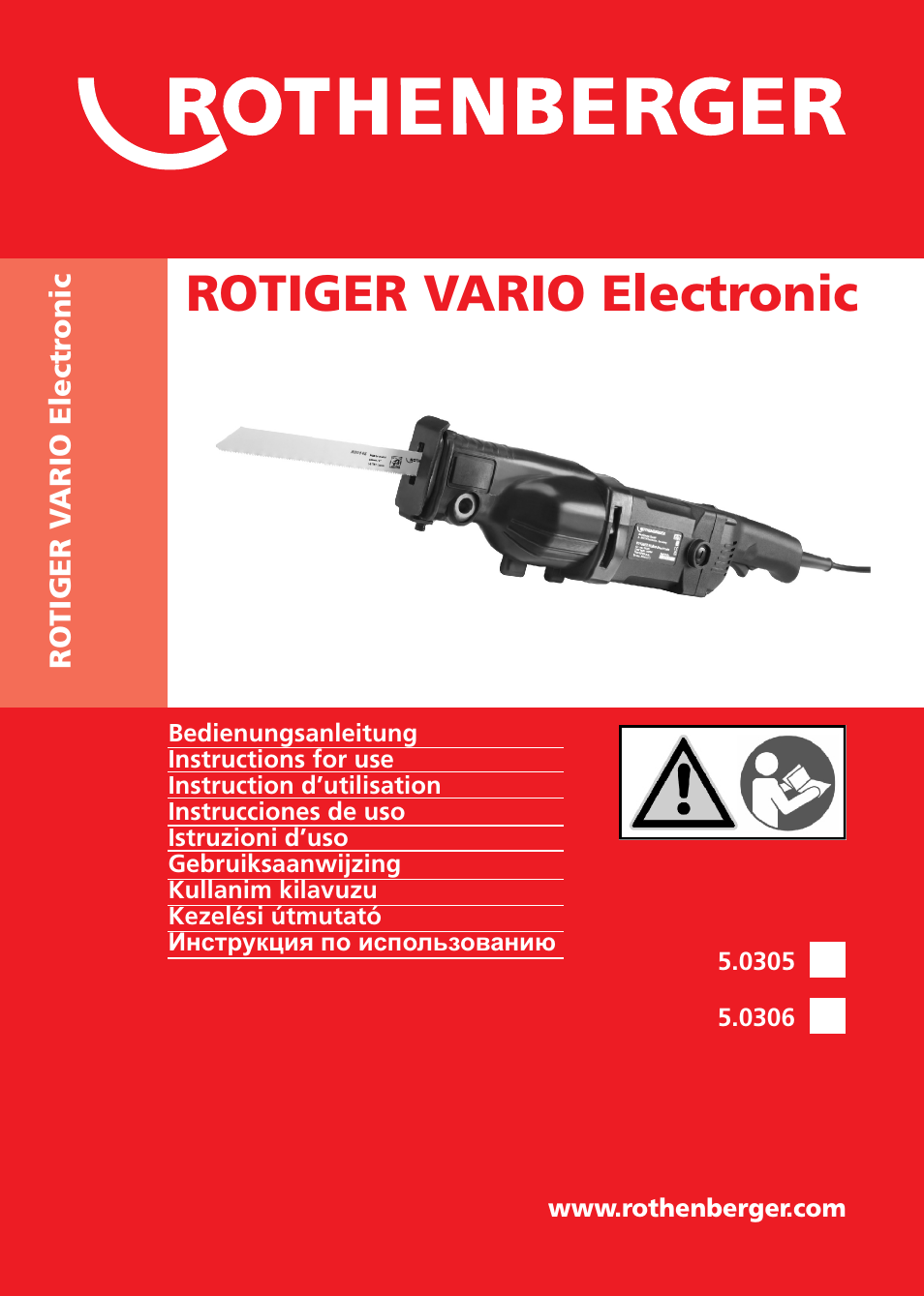 ROTHENBERGER ROTIGER VARIO Electronic User Manual | 84 pages