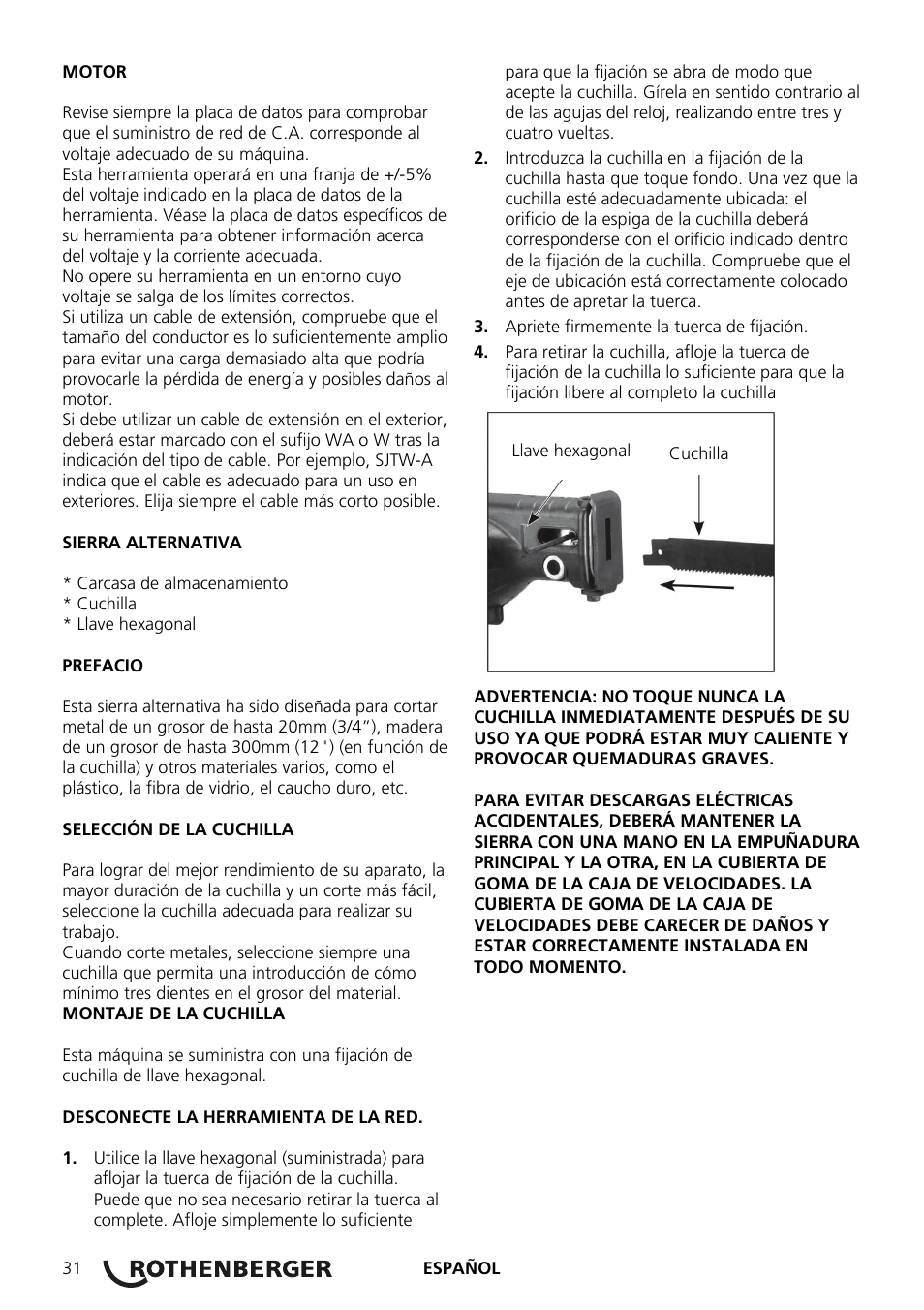 ROTHENBERGER ROTIGER VARIO Electronic User Manual | Page 32 / 84