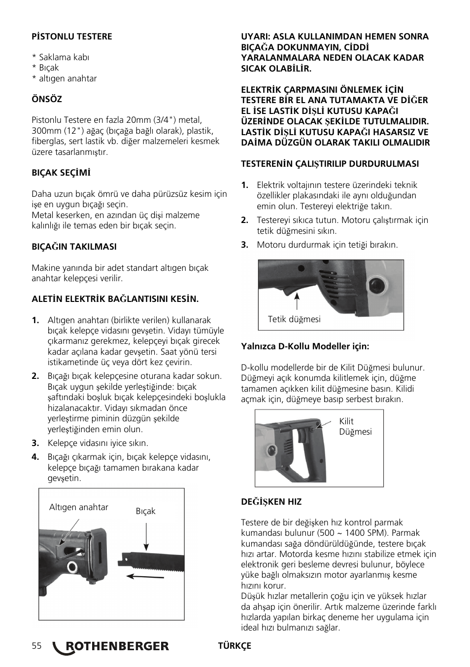 ROTHENBERGER ROTIGER VARIO Electronic User Manual | Page 56 / 84