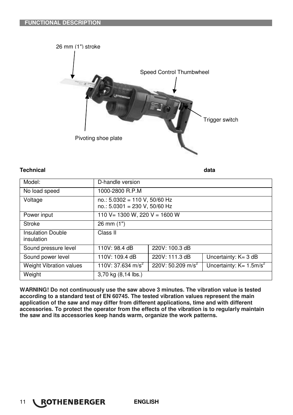 ROTHENBERGER Universal ROTIGER VARIO Electronic User Manual | Page 12 / 84