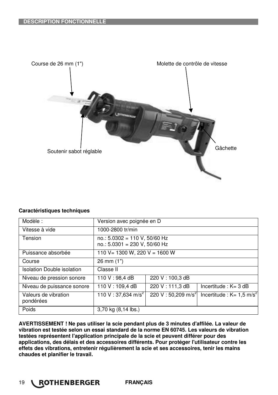 ROTHENBERGER Universal ROTIGER VARIO Electronic User Manual | Page 20 / 84