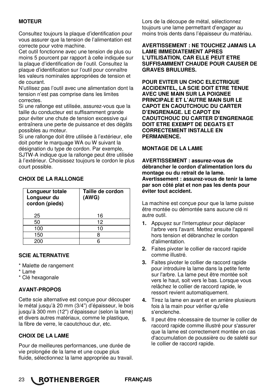 ROTHENBERGER Universal ROTIGER VARIO Electronic User Manual | Page 24 / 84