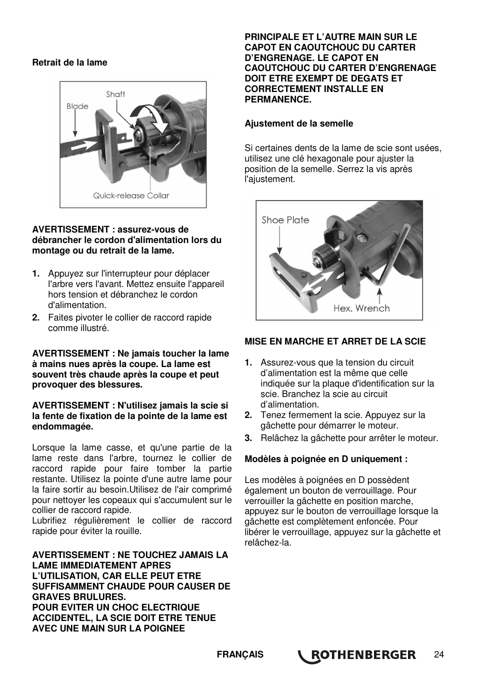 ROTHENBERGER Universal ROTIGER VARIO Electronic User Manual | Page 25 / 84