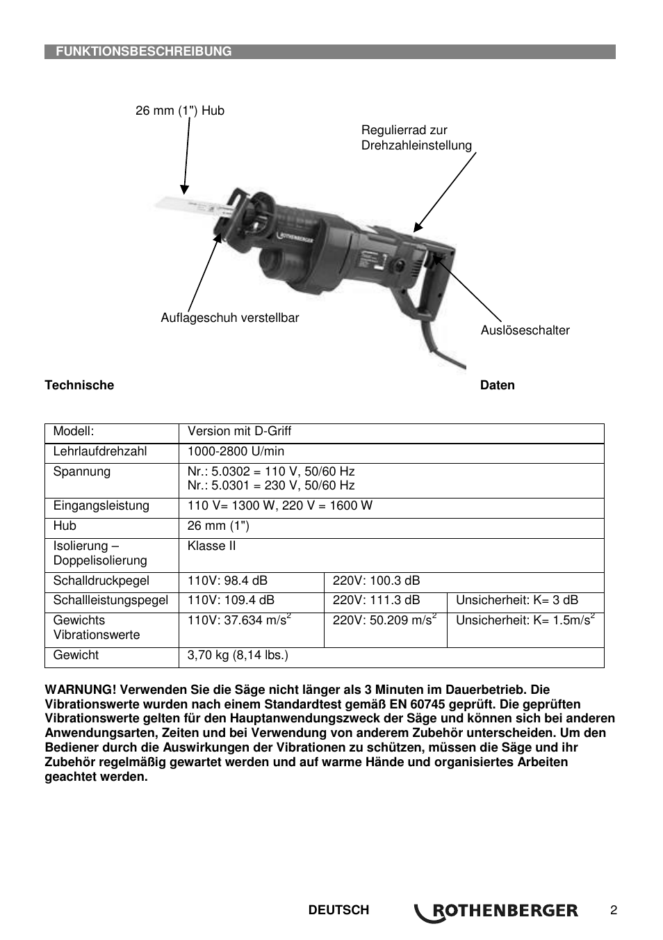 ROTHENBERGER Universal ROTIGER VARIO Electronic User Manual | Page 3 / 84