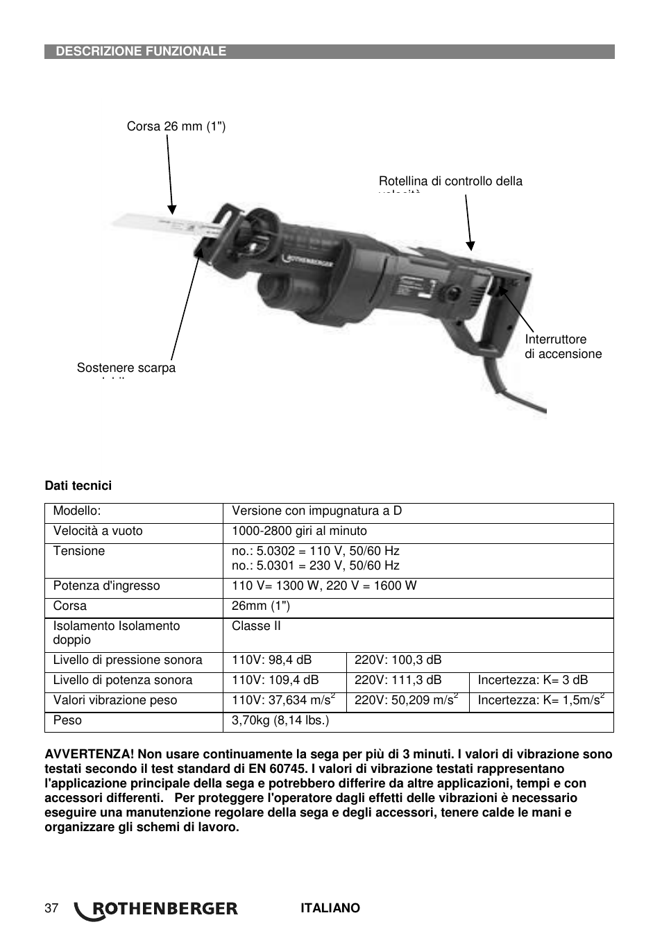 ROTHENBERGER Universal ROTIGER VARIO Electronic User Manual | Page 38 / 84