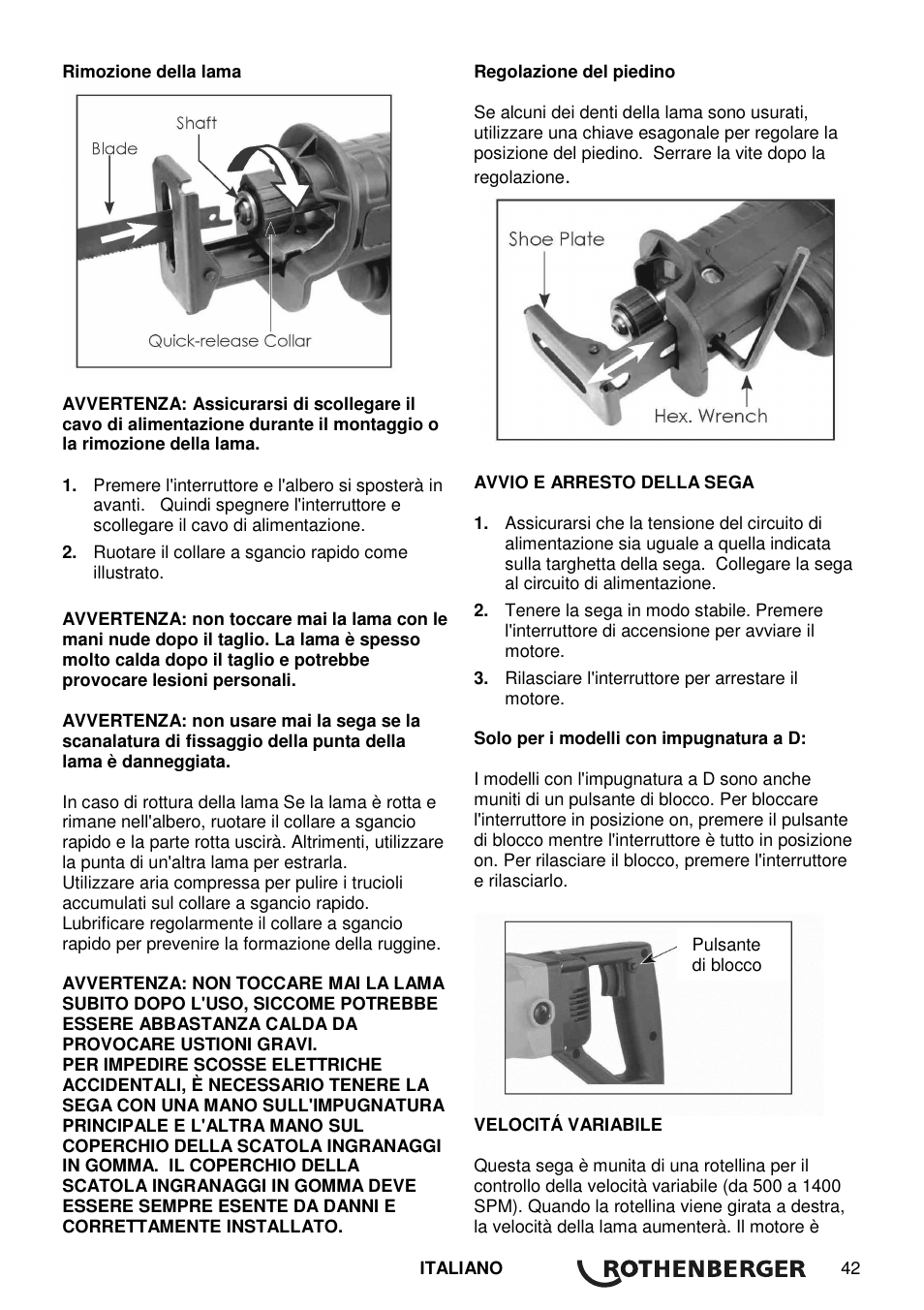 ROTHENBERGER Universal ROTIGER VARIO Electronic User Manual | Page 43 / 84