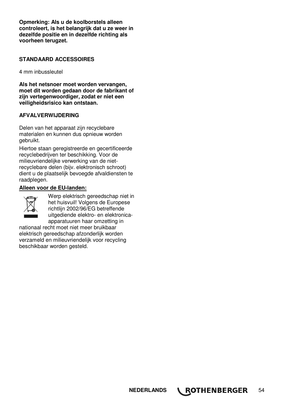 ROTHENBERGER Universal ROTIGER VARIO Electronic User Manual | Page 55 / 84