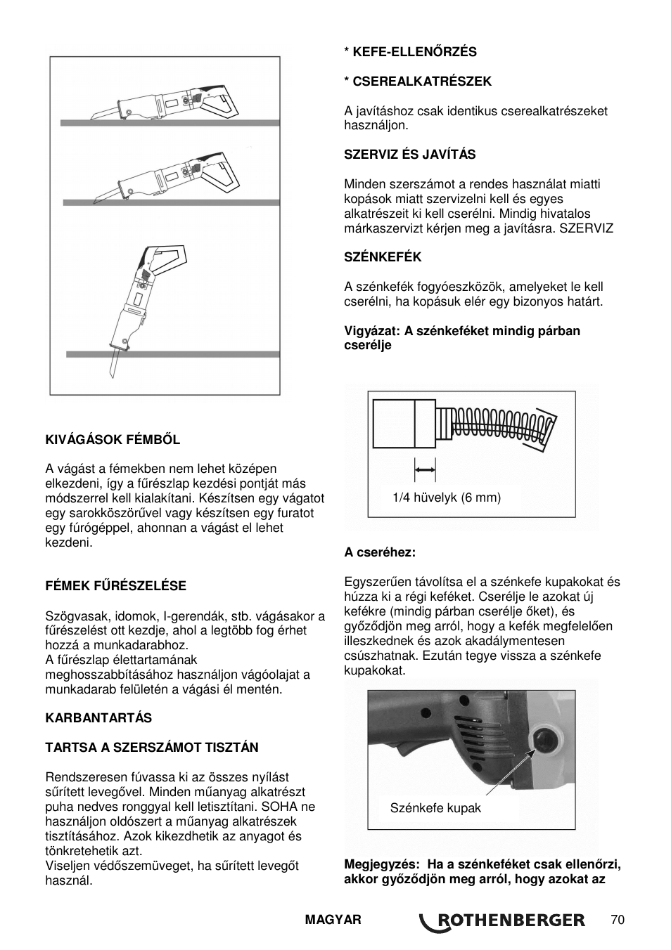 ROTHENBERGER Universal ROTIGER VARIO Electronic User Manual | Page 71 / 84