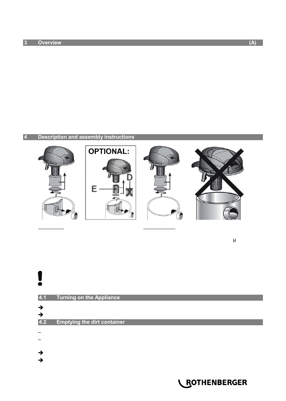 ROTHENBERGER RODIA CLEANER 1400 User Manual | Page 13 / 36