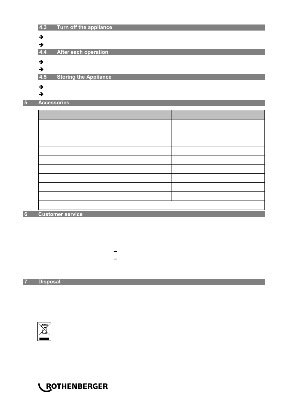 ROTHENBERGER RODIA CLEANER 1400 User Manual | Page 14 / 36