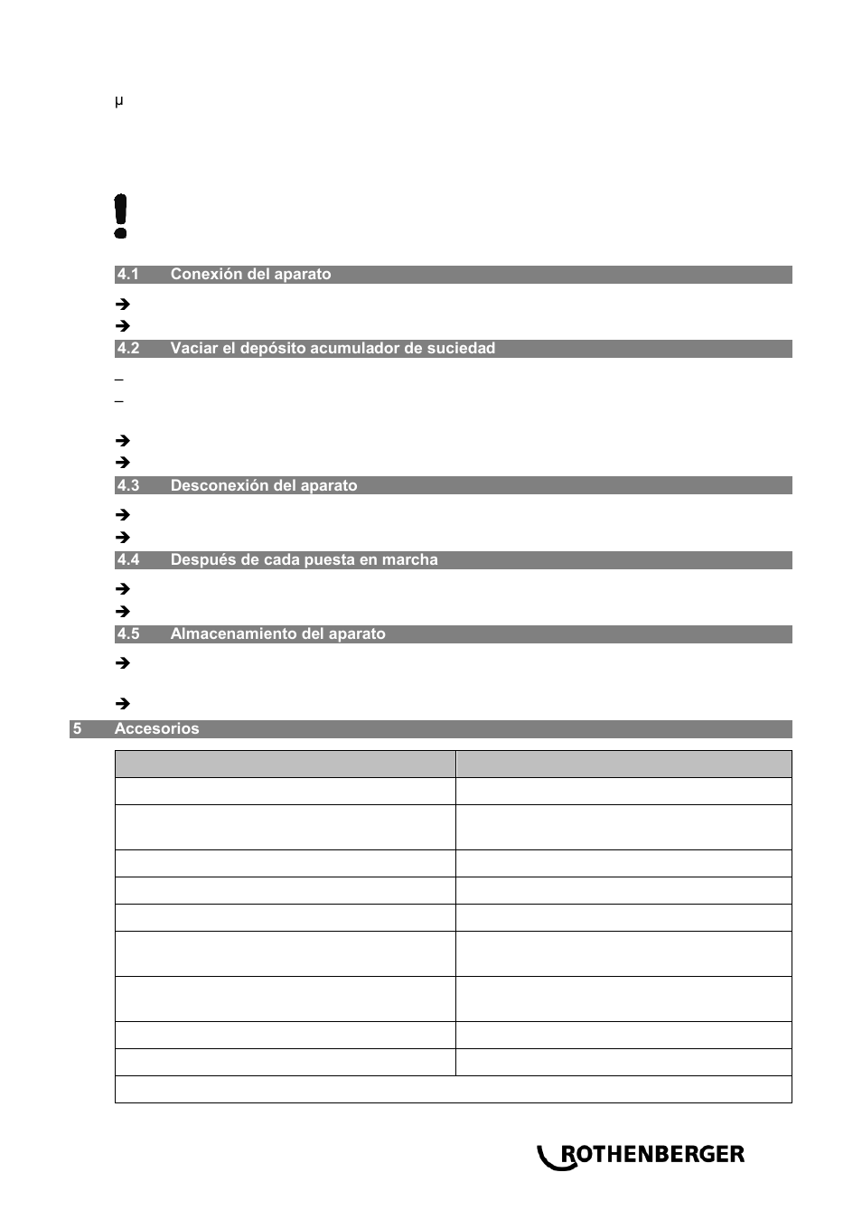 ROTHENBERGER RODIA CLEANER 1400 User Manual | Page 25 / 36